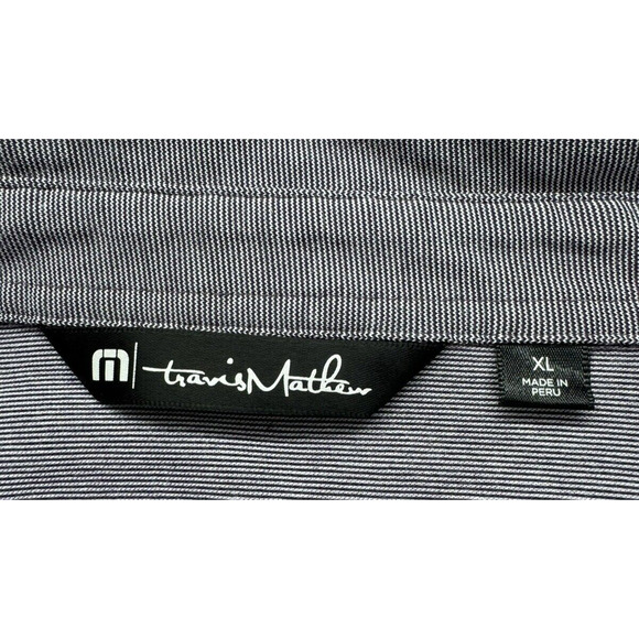 Travis Mathew Golf Polo Shirt Men's XL Periwinkle Stretch Pima Cotton Blend - Picture 4 of 6